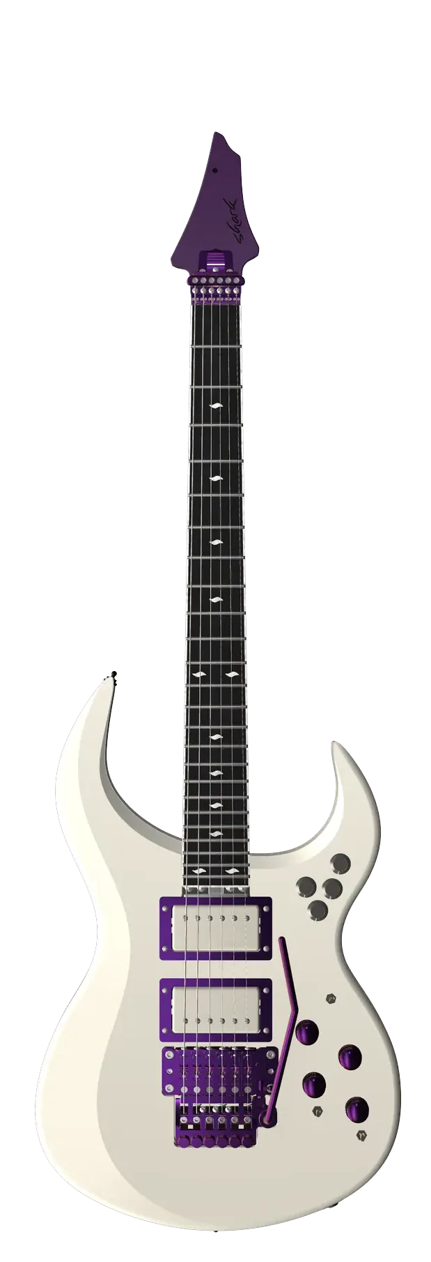 PS Amethyst, shown upright with its complete body, neck and headstock