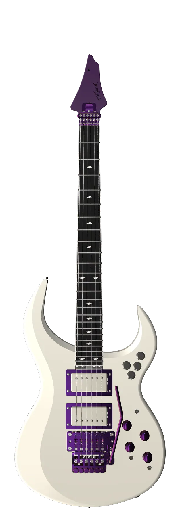 PS Amethyst, shown upright with its complete body, neck and headstock