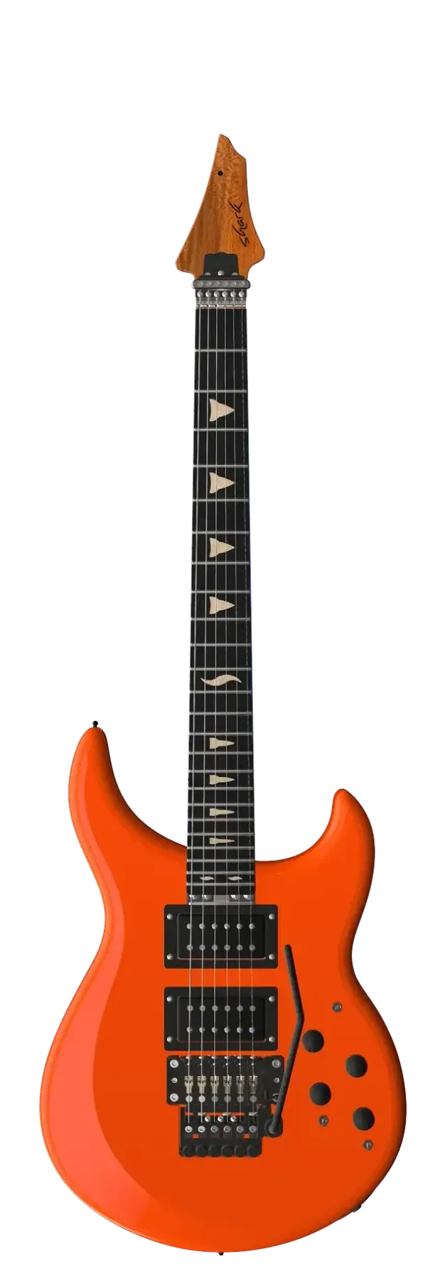 SP Lava, shown upright with its complete body, neck and headstock