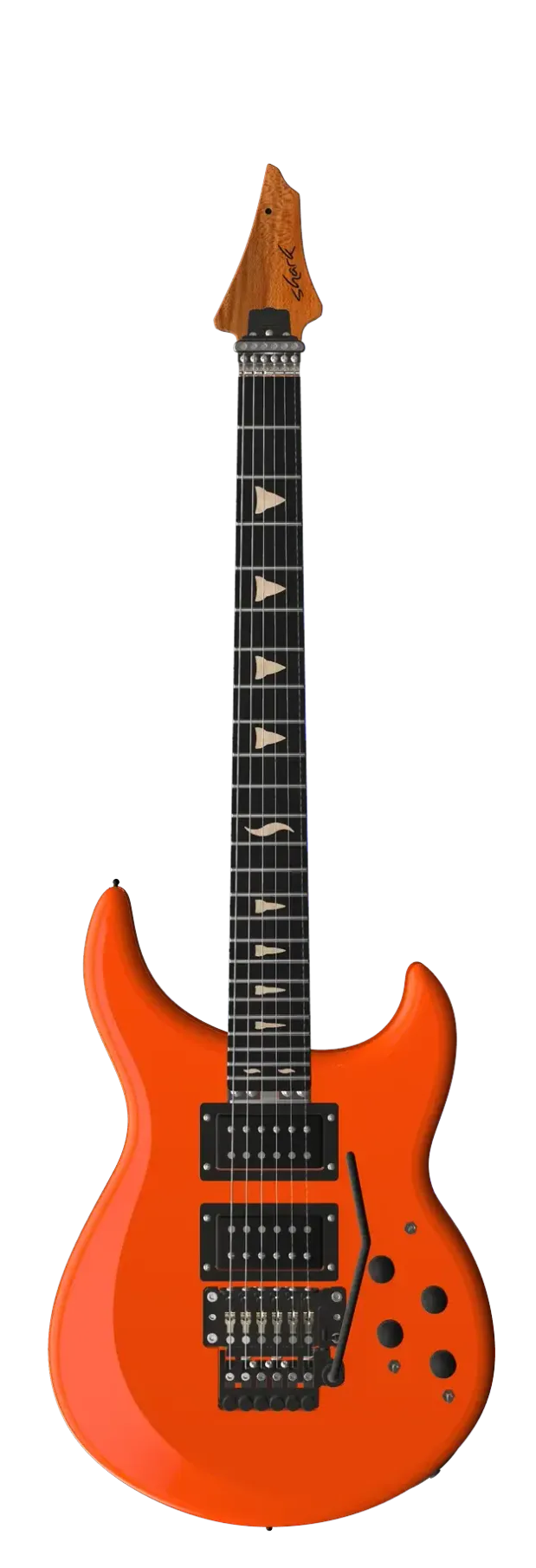 SP Lava, shown upright with its complete body, neck and headstock