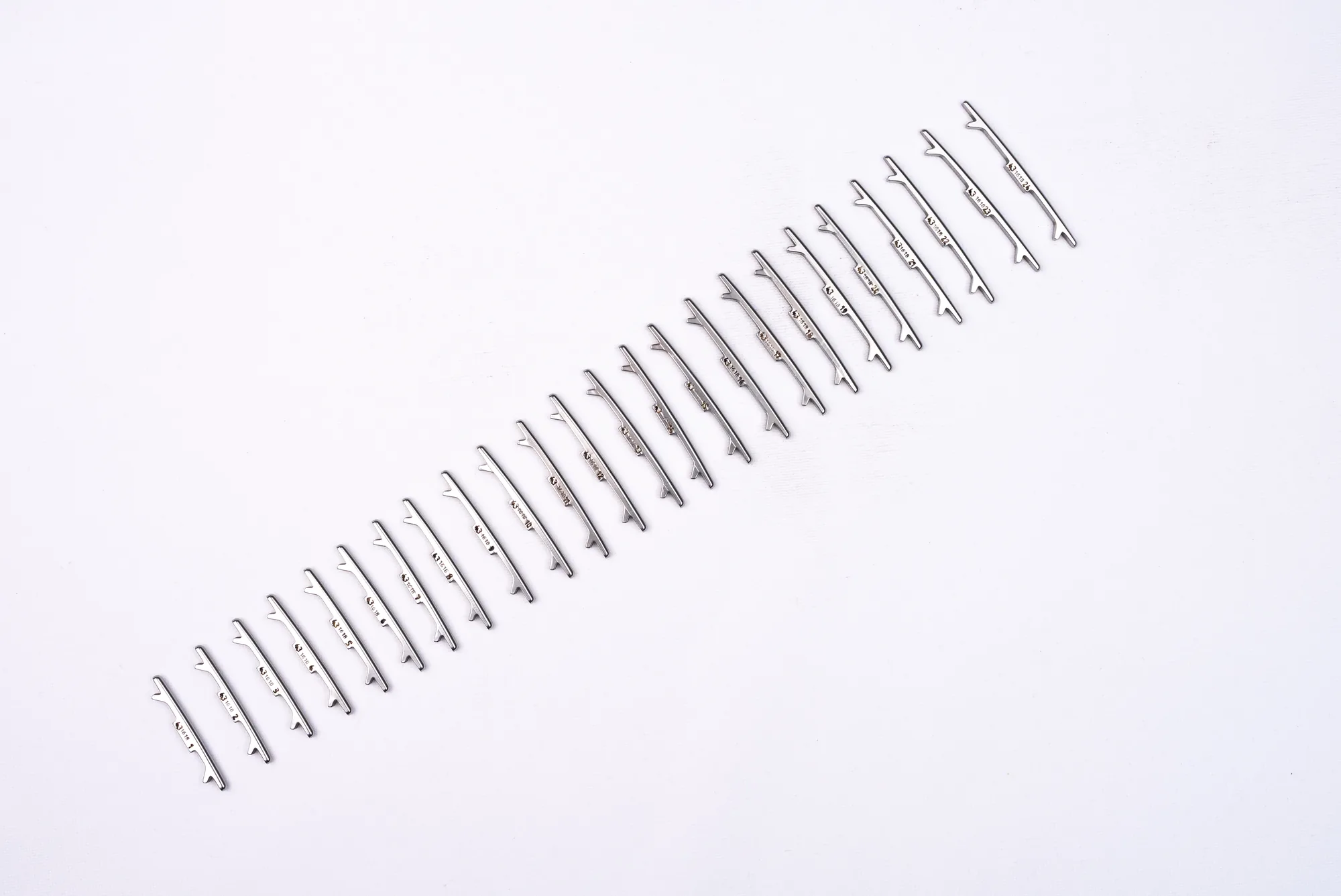 Shark adjustable fret system, full set arranged