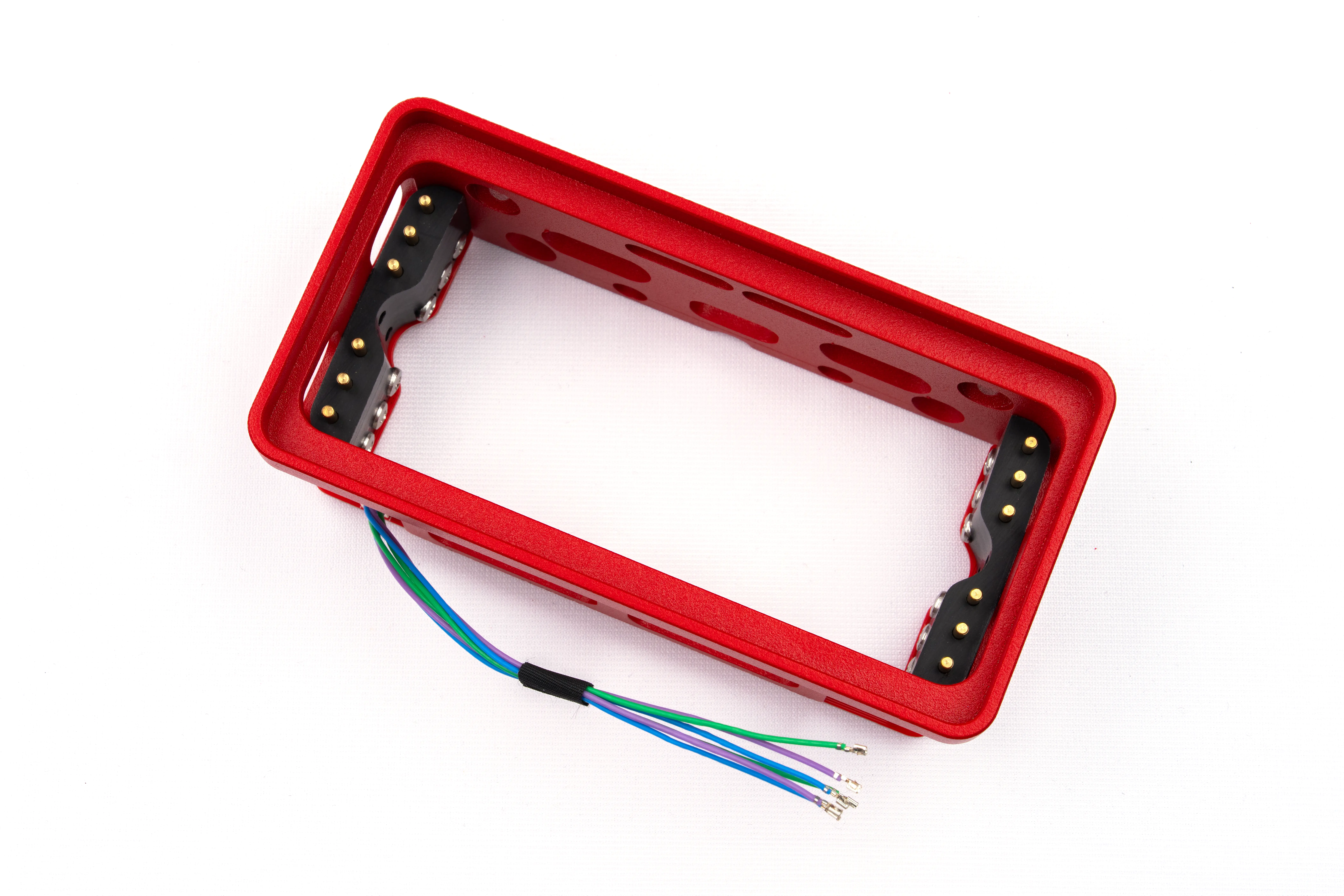 Body frame with connector wires