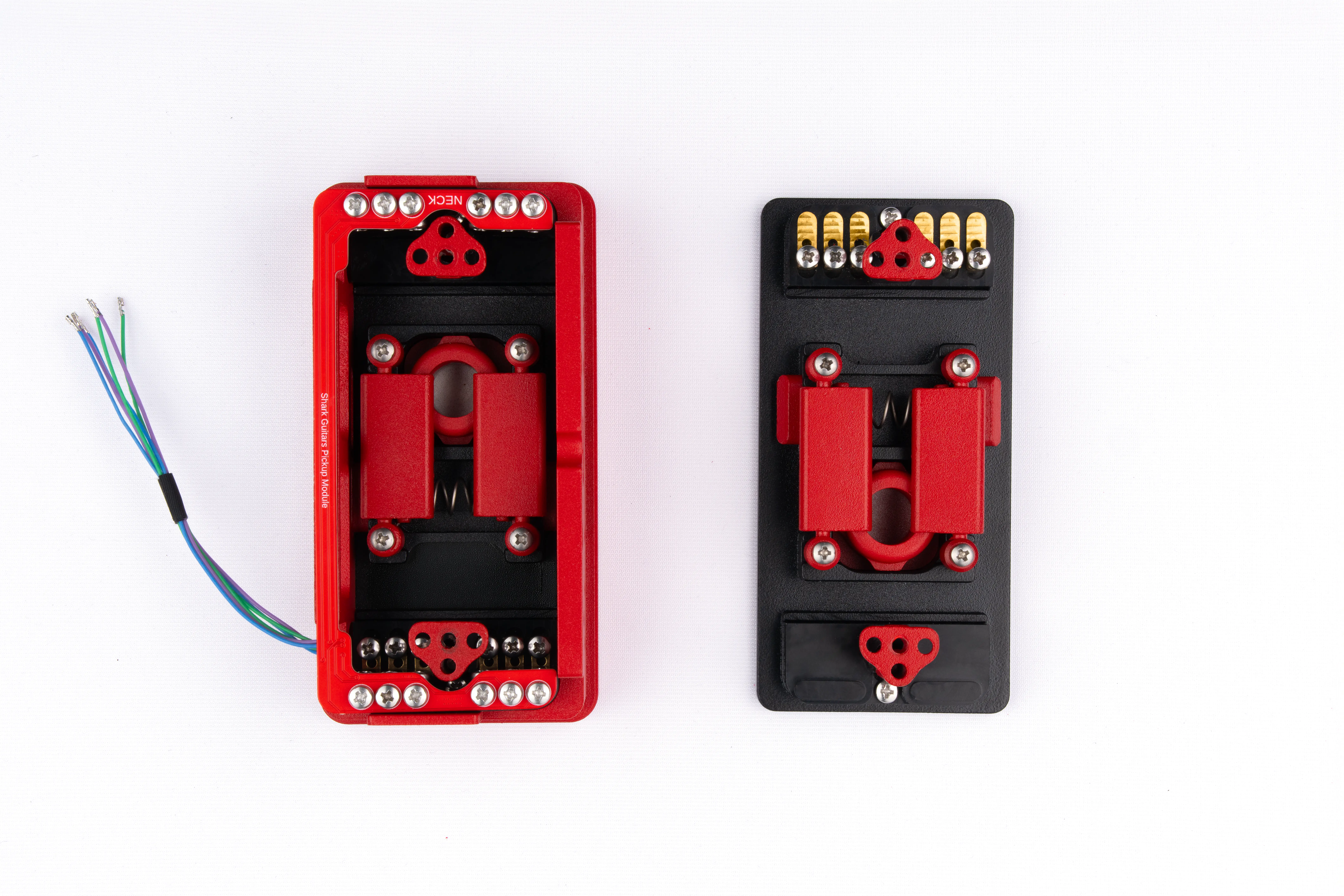 Pickup modules top-down view