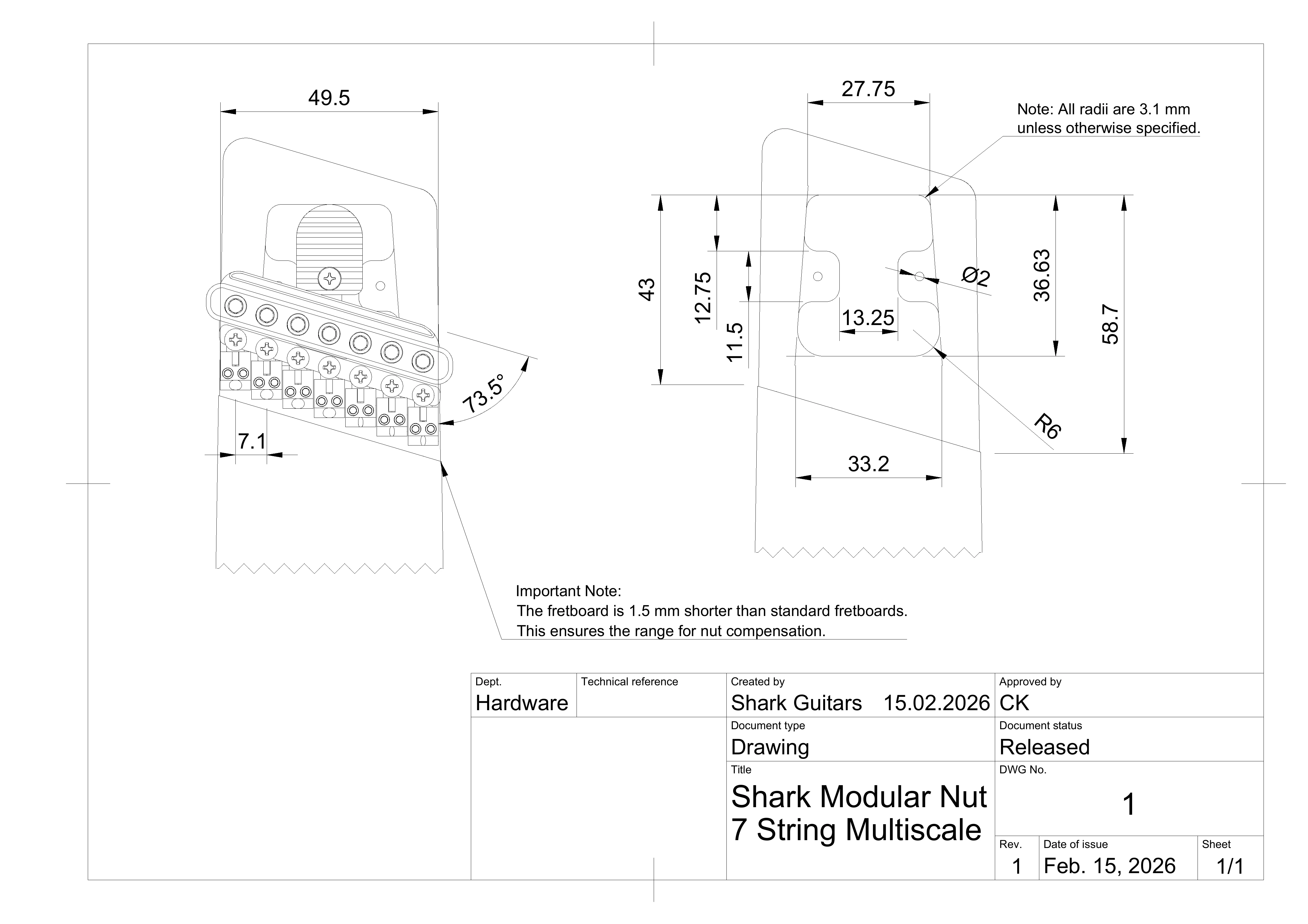 7-String Multiscale Modular Nut Drawing