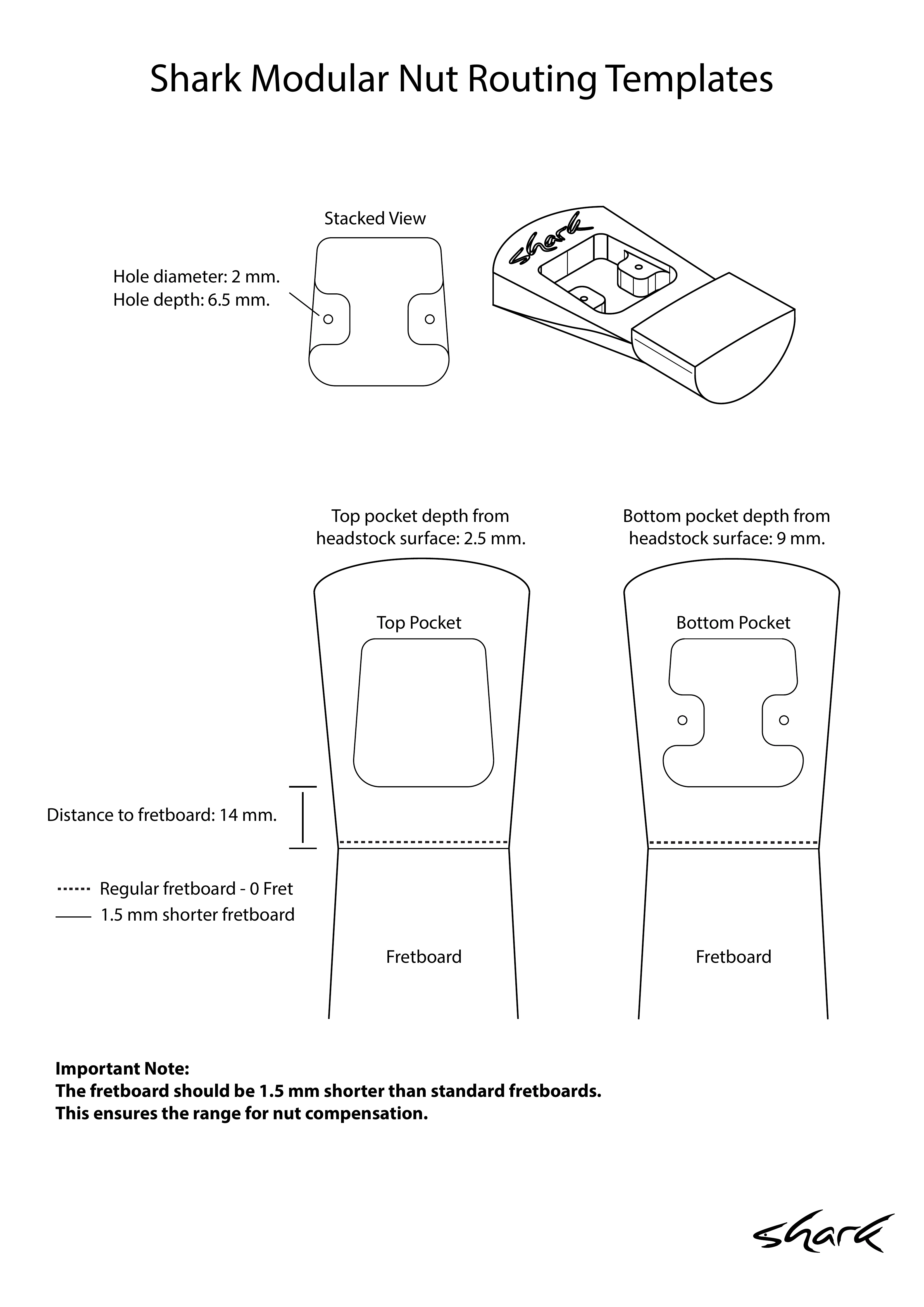 6-String Modular Nut Pockets
